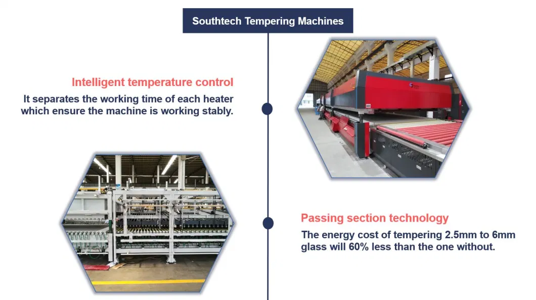 Southtech Flat and Bend Glass Hardening and Tempering Furnace with Vortech Convection System for Sale (NTPZWG-V)