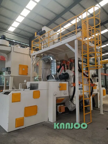 Aluminum Parts Cleaning Wire Mesh Shot Blasting Machine Rust Layer Welding Slag Cleaning
