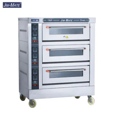 Bakery Equipment Catering Kitchen Equipment Commercial Industrial Use 3 Decks 6 Trays Baking Machine Cake Bread Pizza Oven Baking Deck Oven Electric Deck Oven